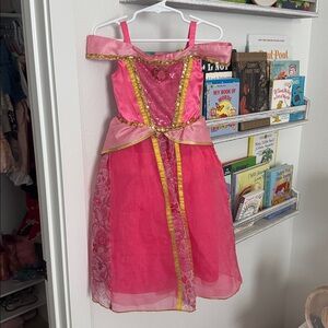 Disneys Princess Aurora Pink and Gold Dress